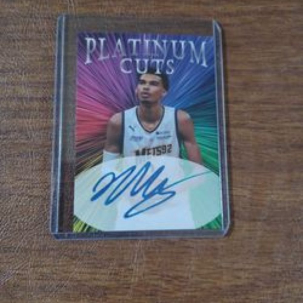 Victor Wembanyama Platinum Cuts facs auto only 1000 made San Antonio Spurs